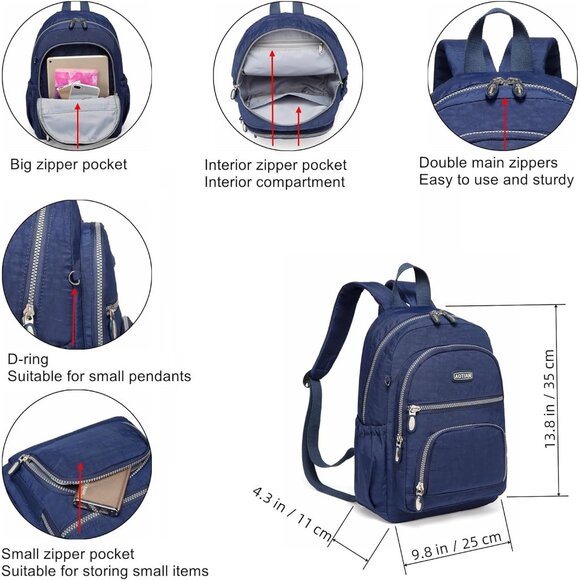 Compact Lightweight Daypack with Multiple Pockets - Essential for Adventures - Picture 2 of 7